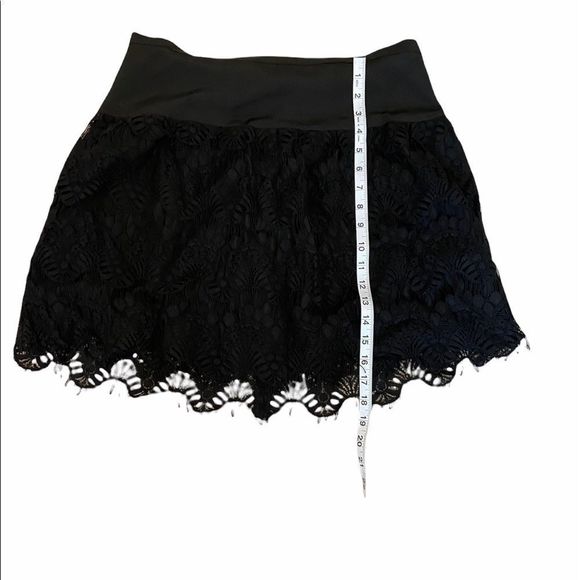 Joe Fresh Black Lace Mini Skirt - Picture 6 of 8